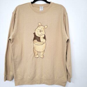 Winnie the Pooh NWT Embroidered Crewneck Sweatshirt Retro Style